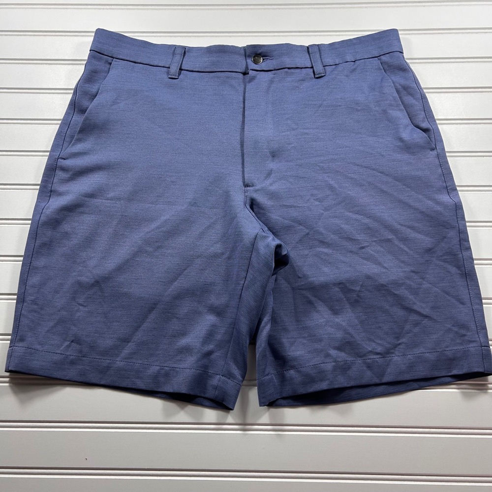 Callaway Golf Performance Shorts Mens 36 Blue Flat Front Swing Tech Heather Ergo
